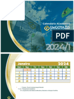 Calendário Acadêmico - 2024.1