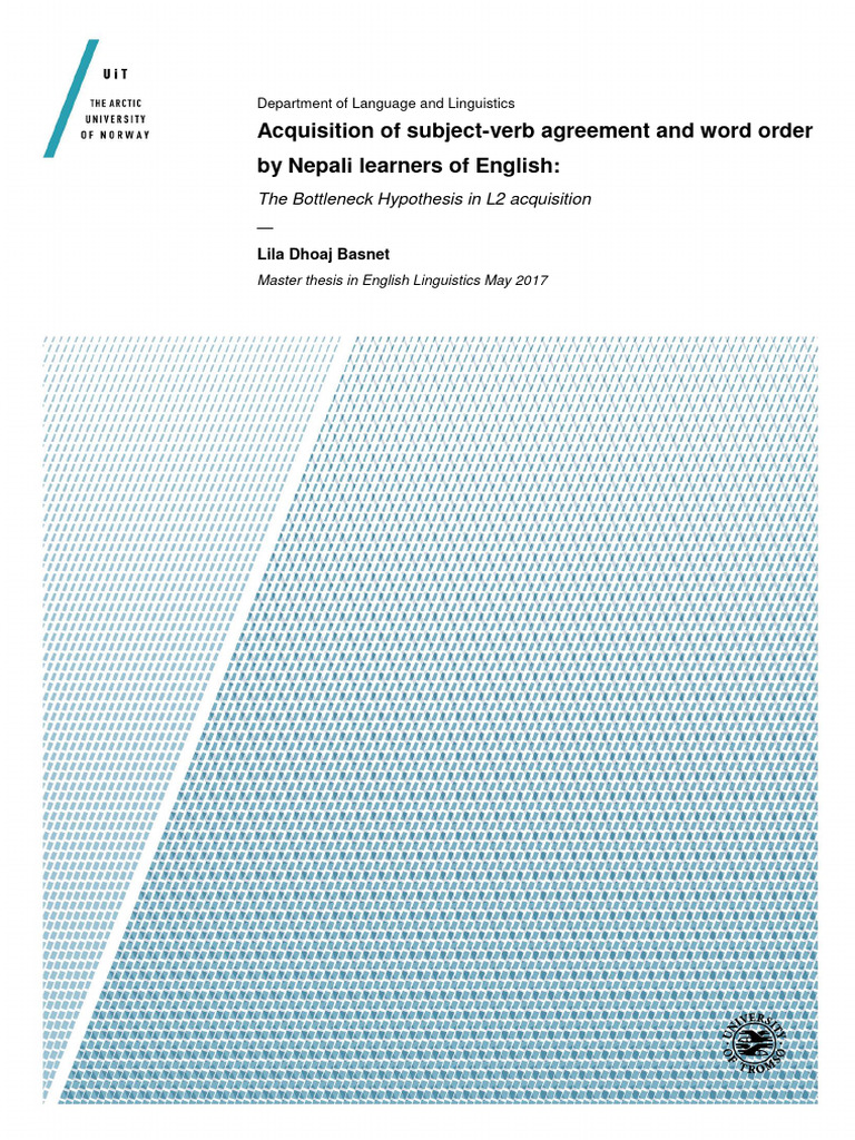 SLA by Nepali Speakers | PDF | Second Language Acquisition | Second ...