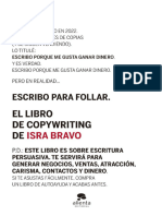 EL LIBRO DE COPYRIGHTING DE ISRA BRAVO Este Libro Es Sobre Escritura