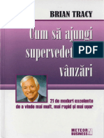 Brian Tracy - Cum Sa Ajungi Super Vedeta in Vanzari - Scan - PDF Versiunea 1