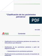 Clasificacion de Yacimientos