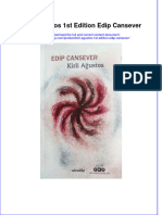 Full Download Kirli Agustos 1St Edition Edip Cansever Online Full Chapter PDF