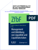 full download Management Und Abbildung Von Liquiditat Und Liquiditatsrisiken Gunther Gebhardt online full chapter pdf 