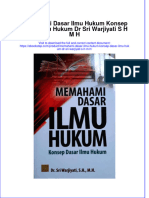 Download pdf of Memahami Dasar Ilmu Hukum Konsep Dasar Ilmu Hukum Dr Sri Warjiyati S H M H full chapter ebook 
