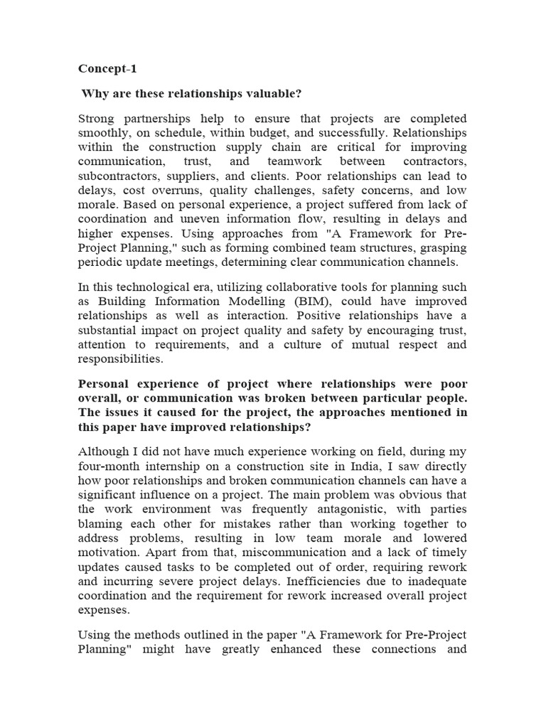 Pre-Project Planning - 3 | PDF | Supply Chain | Building Information