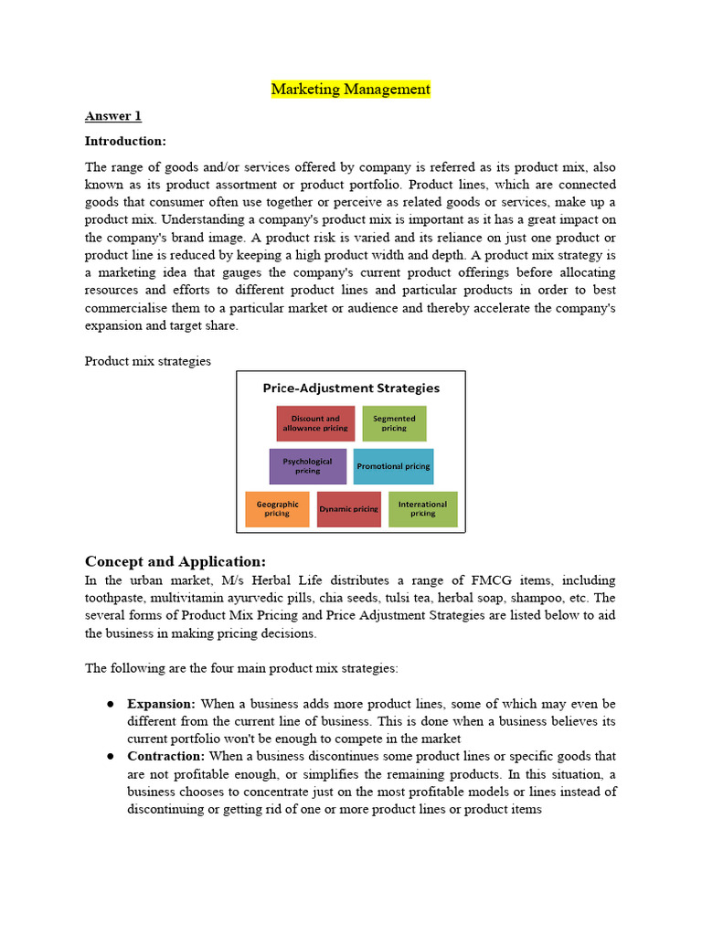 Marketing Management Strategies Overview | PDF | Pricing | Advertising