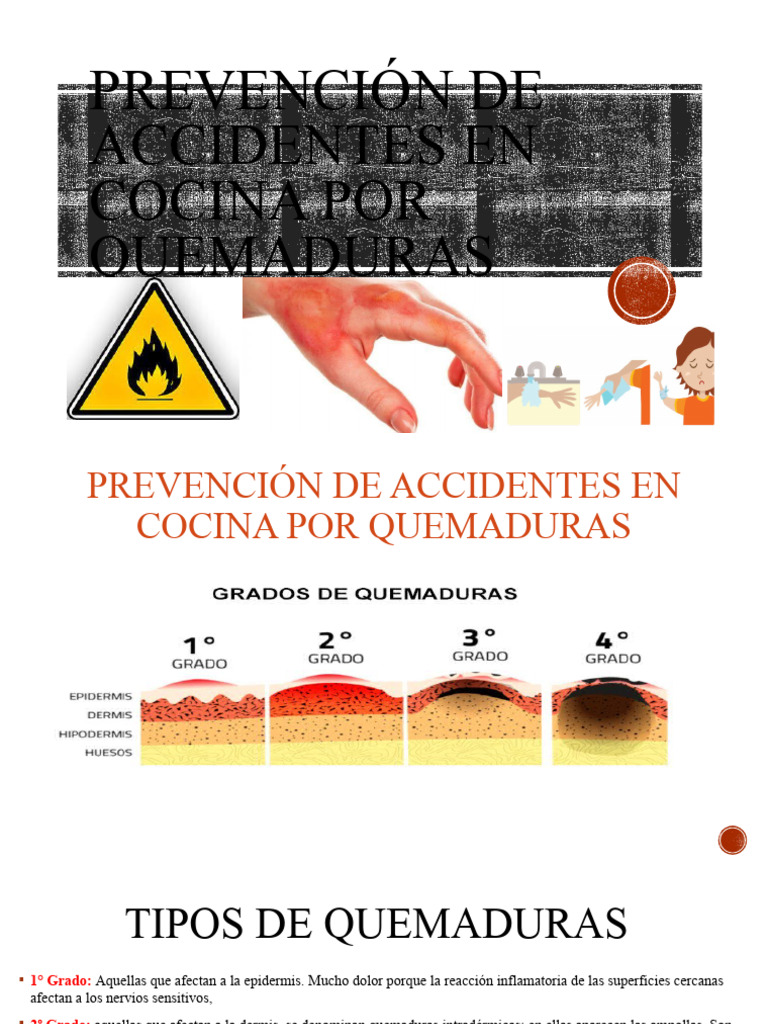 Prevención de Quemaduras en Cocina | PDF | Quemar | Piel