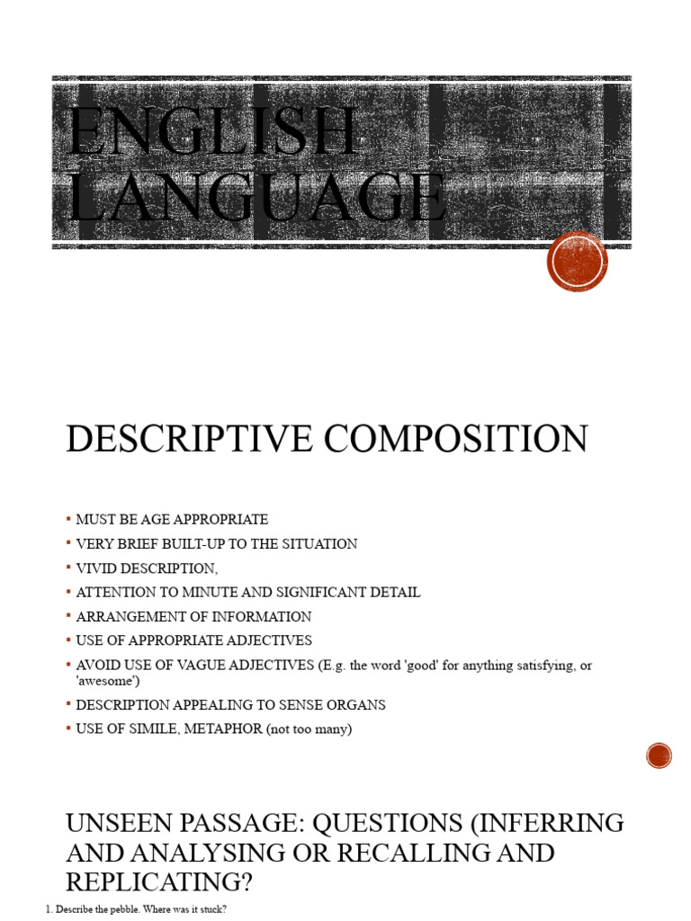 English Language Composition Guidelines | PDF | Clause | Linguistics
