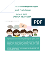 Soal Asesmen Diagnosis Kognitif Fase E Bahasa Indonesia.