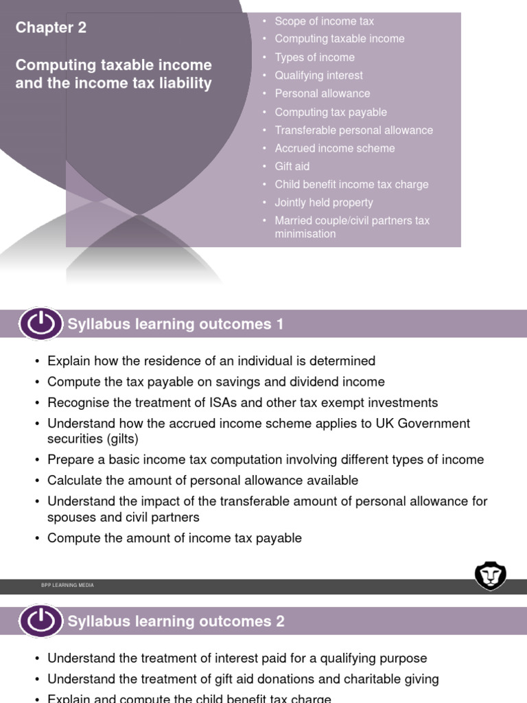 Computing Taxable Income Overview | PDF | Taxes | Income