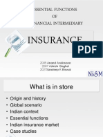 Essential Functions of A Financial Intermediary - Insurance