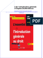 Full Download L Essentiel de L Introduction Generale Au Droit Sophie Druffin Bricca Online Full Chapter PDF