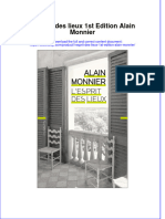 Full Download L Esprit Des Lieux 1St Edition Alain Monnier Online Full Chapter PDF