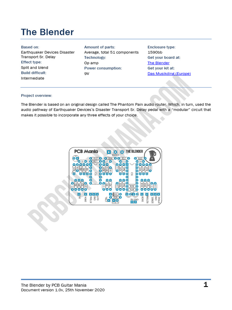 Blender Wiring and Circuit Diagram | PDF | Printed Circuit Board ...