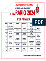 HORARIO 4TO DE PRIMARIA