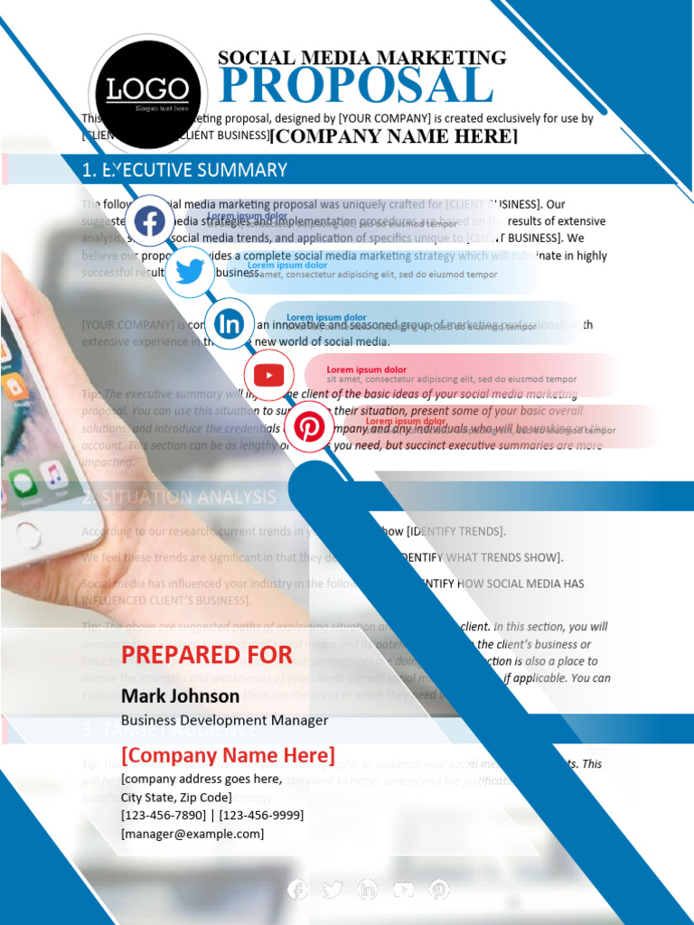 Social Media Marketing Proposal for Client | PDF | Social Media ...