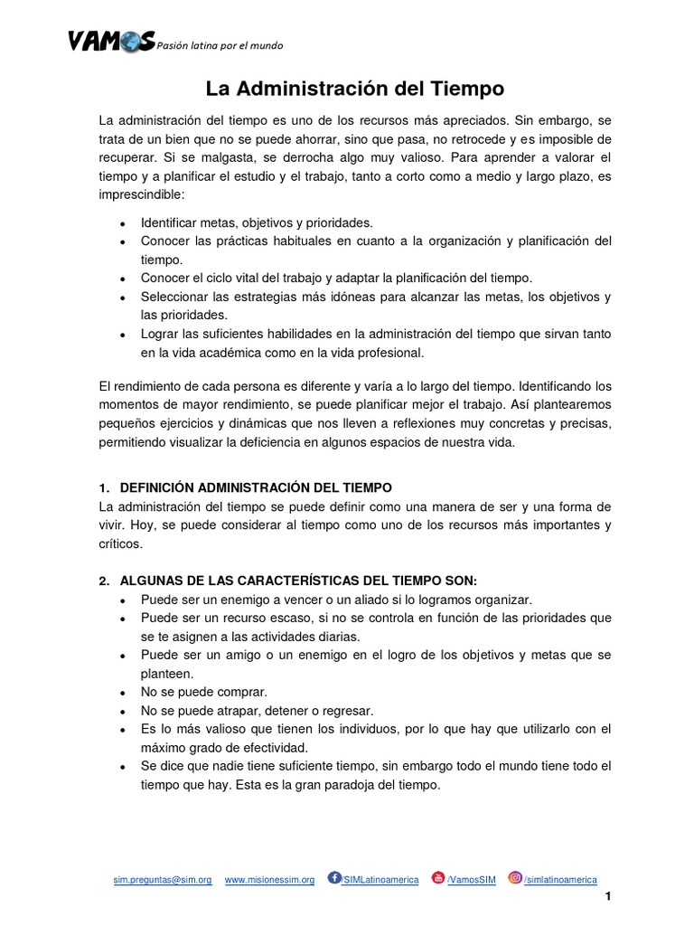 Estrategias para una Mejor Gestión del Tiempo | PDF | Planificación