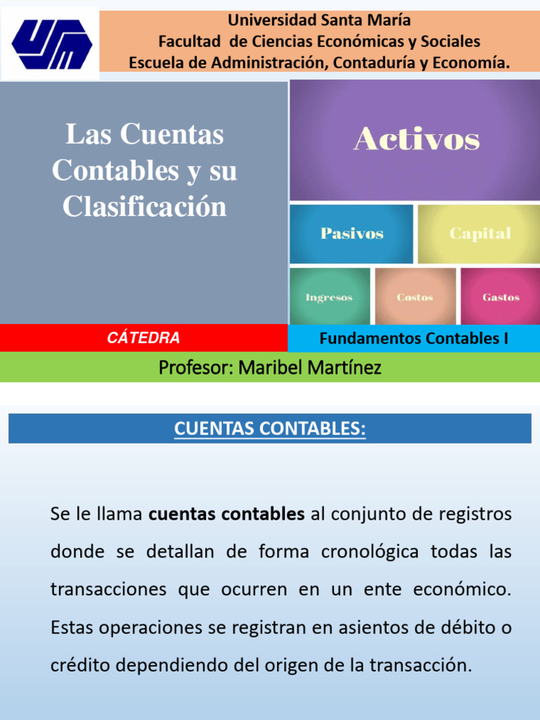 Clasificación de Cuentas Contables | PDF | Contabilidad | Estado de ...