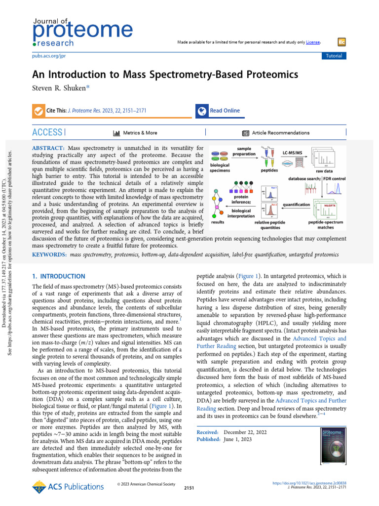 Muito Bom - Explica Programas Proteomica | PDF | Mass Spectrometry ...