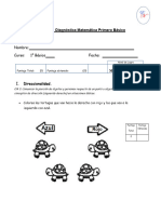 1° Matemáticas Diagnostico