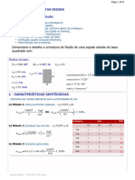 Sapata Rígida - Centrada - R01