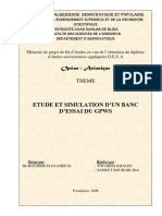 Etude Et Simulation D'Un Banc D'Essai Du GPWS: Option: Avionique