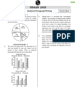 Writing Section 01 - Analytical Paragraph Writing - Practice Sheet - Udaan 2025