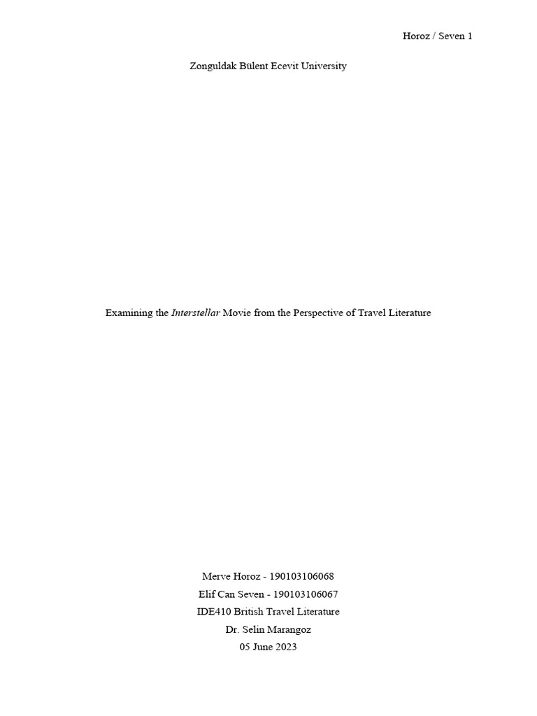 Interstellar Final Pdf Gravity Exploration