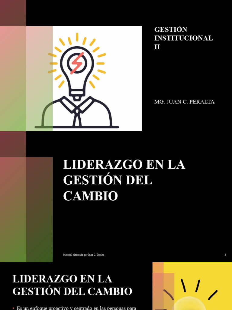 Liderazgo Efectivo en el Cambio Organizacional | PDF | Liderazgo ...