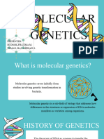 Genetics Science Presentation in Blue Yellow Flat Graphic Style