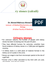 Urinary Stones (Calculi)