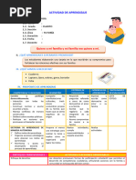 D1 A3 SESION TUT. Quiero A Mi Familia y Mi Familia Me Quiere A Mí.