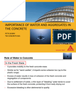 Sika - Importance of Water and Aggregates in The Concrete