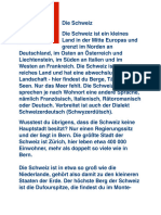 Steckbrief Die Schweiz