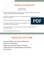 Module IX Safety and Security