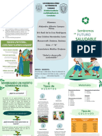Copia de Tríptico Informativo Del Día Mundial de La Educación Ambiental Ilustrado Verde