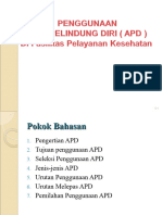 Penggunaan Alat Pelindung Diri (Apd)