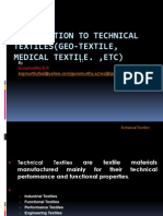 Introduction to Technical Textile, Medical Textile)