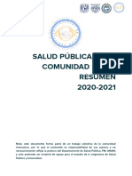 Apoyo Didáctico Salud Pública y Comunidad Por Instructores (Segundo Departamental)