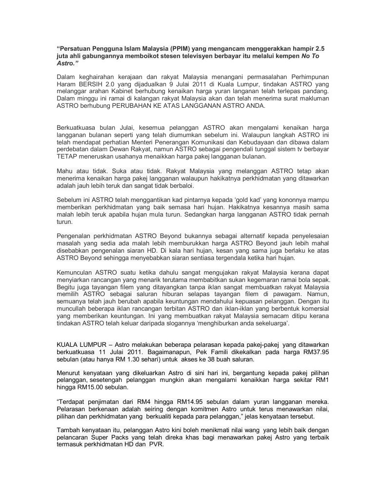 H Kenaikan Harga Astro Pdf