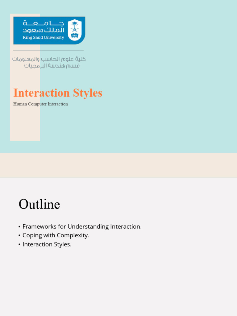 Understanding Interaction Styles in HCI | PDF | Command Line Interface ...