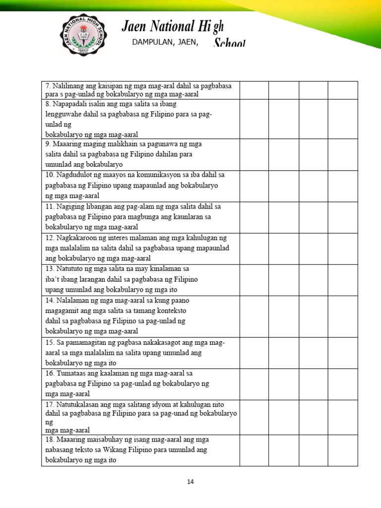 Questionaire Example | PDF