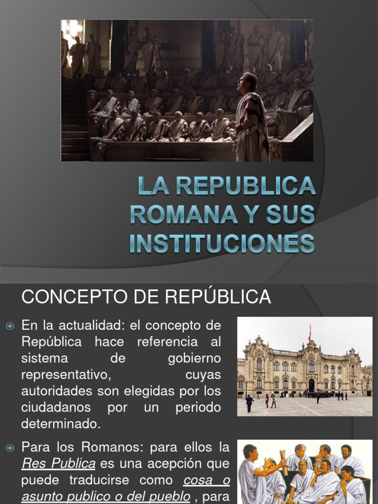 Historia y Evolución de la República Romana | PDF | Republica Romana ...