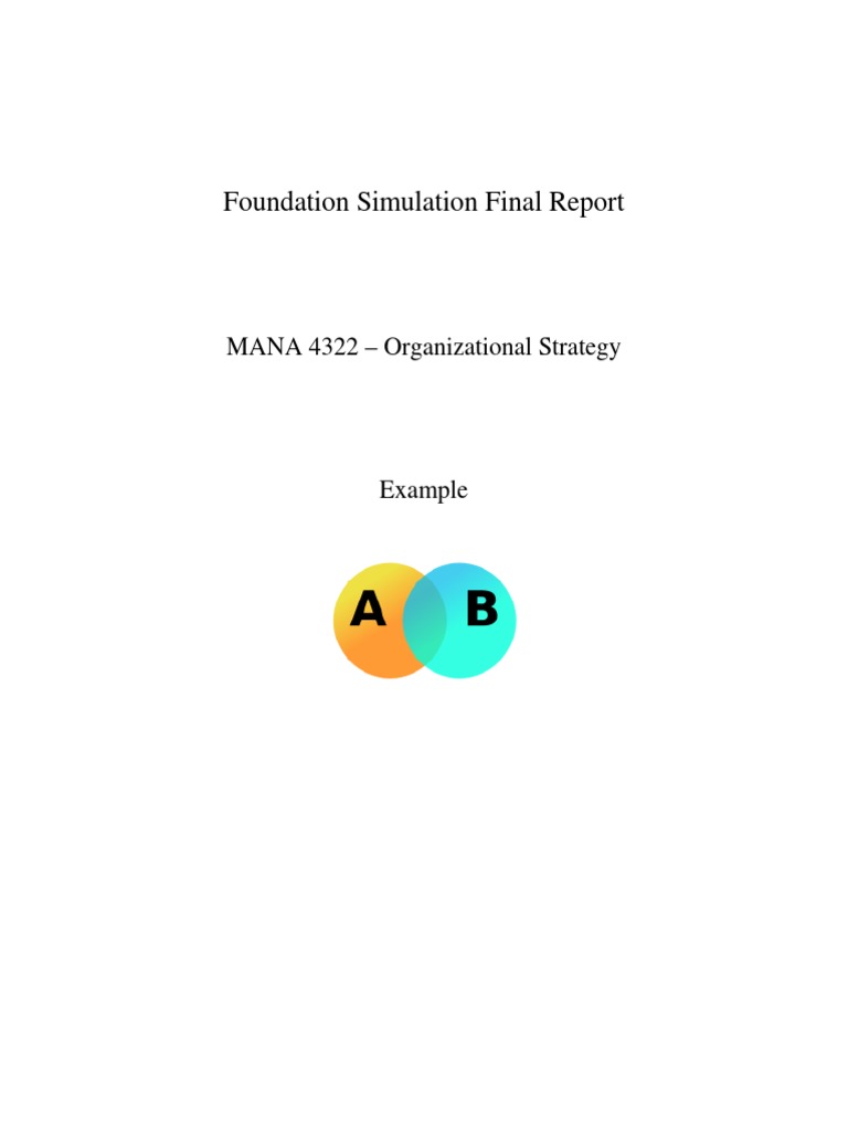 Foundation Summary Report Example One | PDF