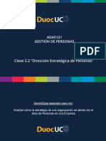 2.2.2 Dirección Estratégica de Personas