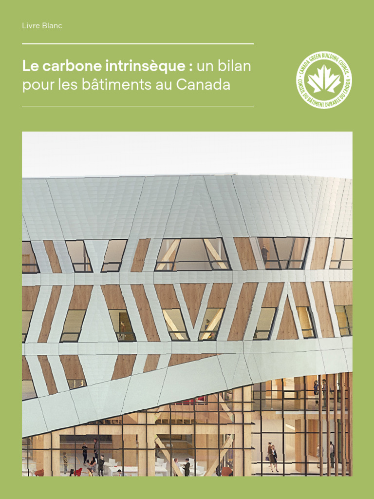 CBDCA Le Carbone Intrinseque | PDF | Béton | Acier