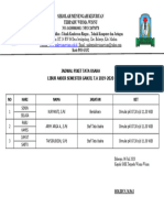 Jadwal Piket Tata Usaha