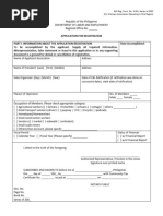 BLR Reg Form No. 3 - WA, Series of 2003