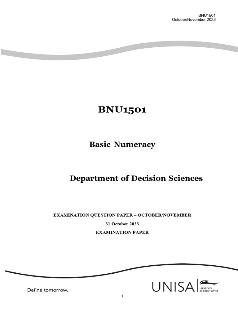 Bnu1501 Oct Nov 2023 Examination Paper Pdf Area Numbers