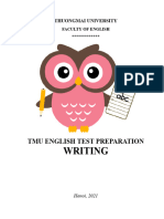 Bản Sao Của TMU English Test Preparation WRITING Revised